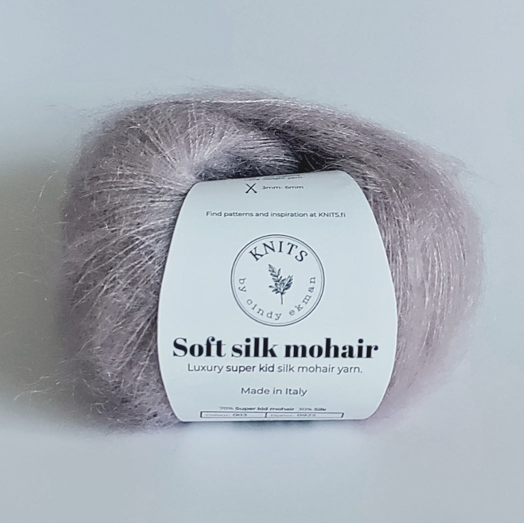 Soft Silk Mohair – Blødt & glansfuldt garn i Super Kid Mohair & Silke