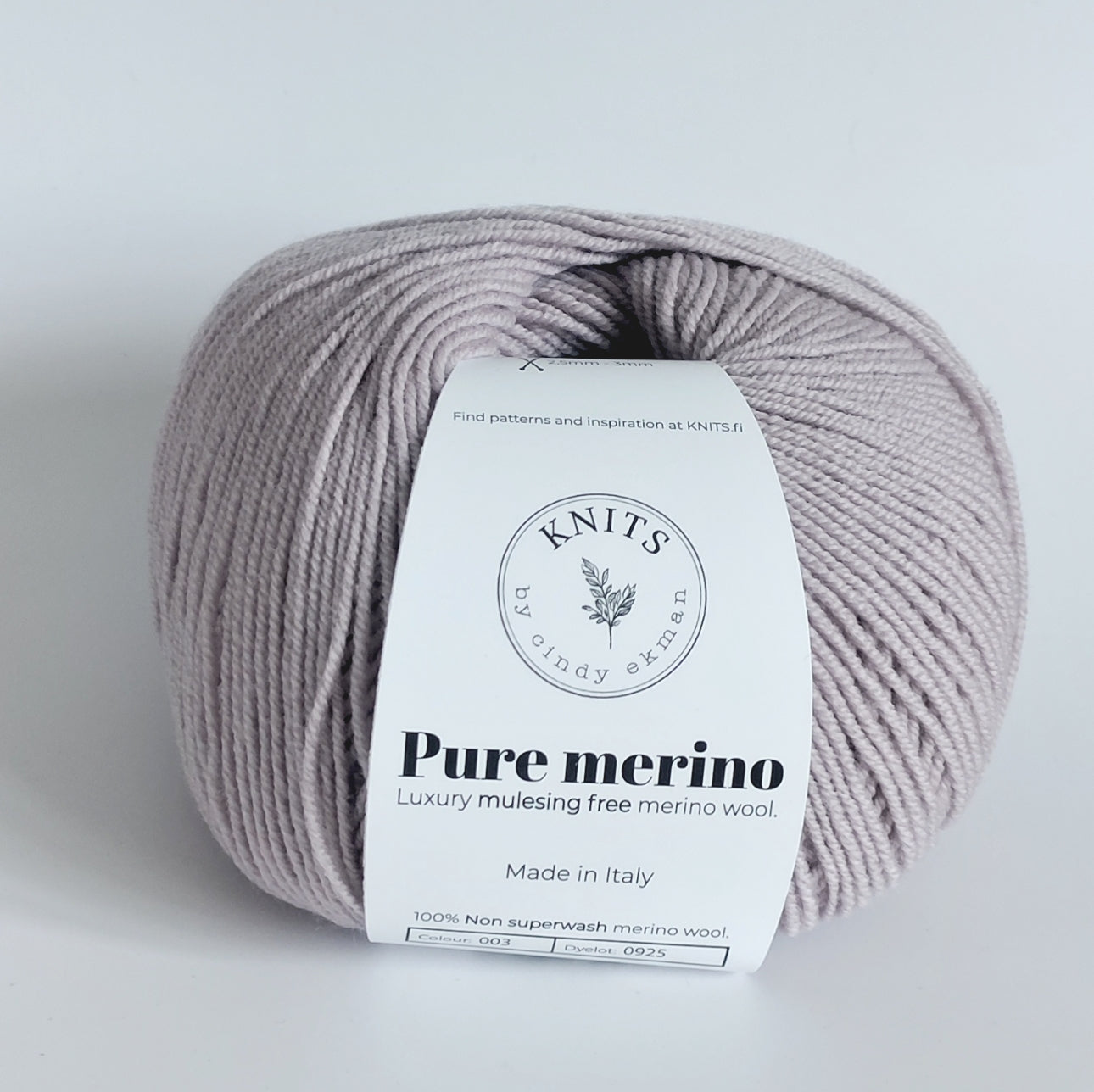 Pure Merino fra Knits by Cindy Ekman – 100% Naturlig Non-Superwash Uld