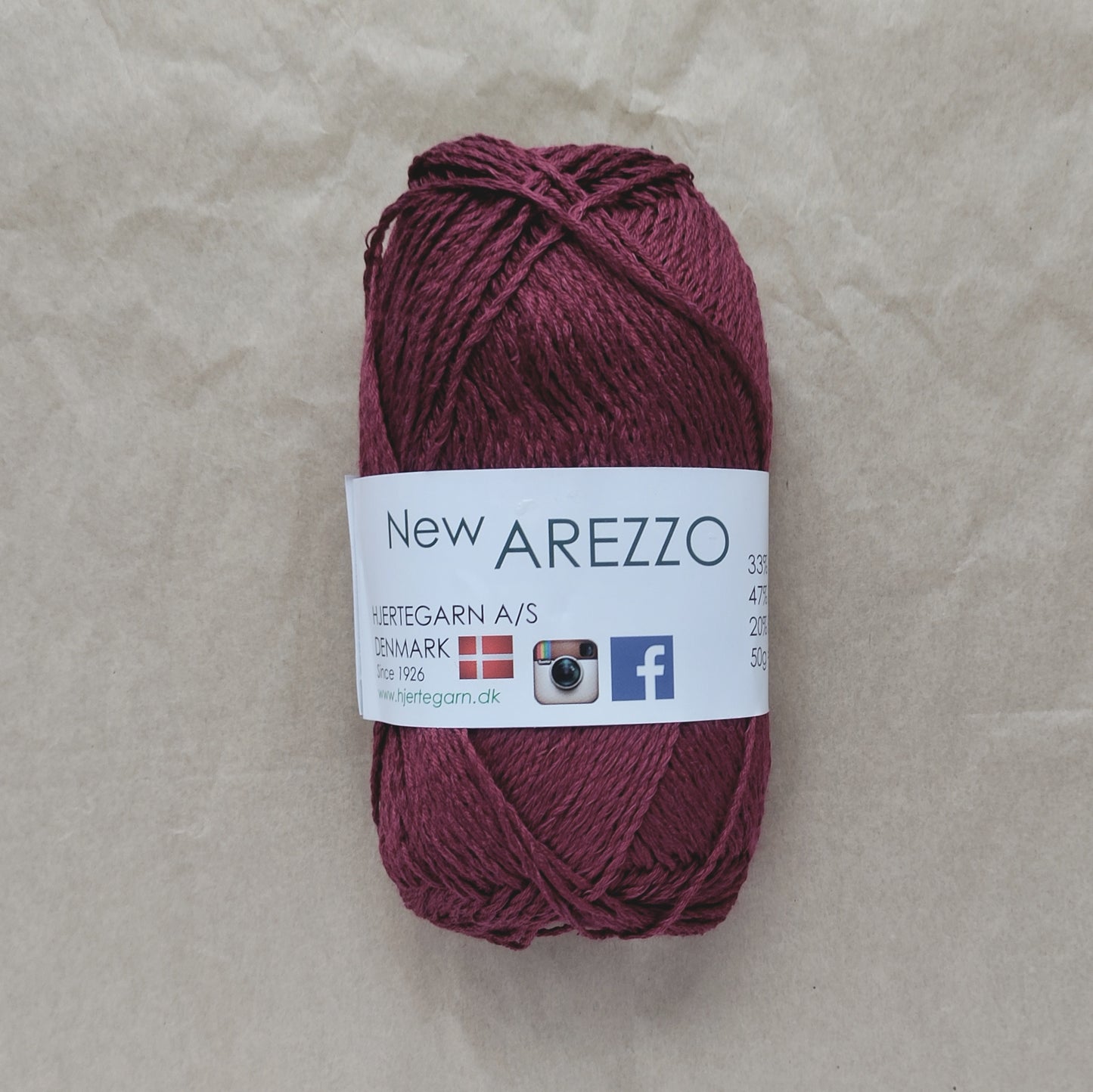 Hjertegarn New Arezzo – Kølende sommergarn i hør, bambus & bomuld