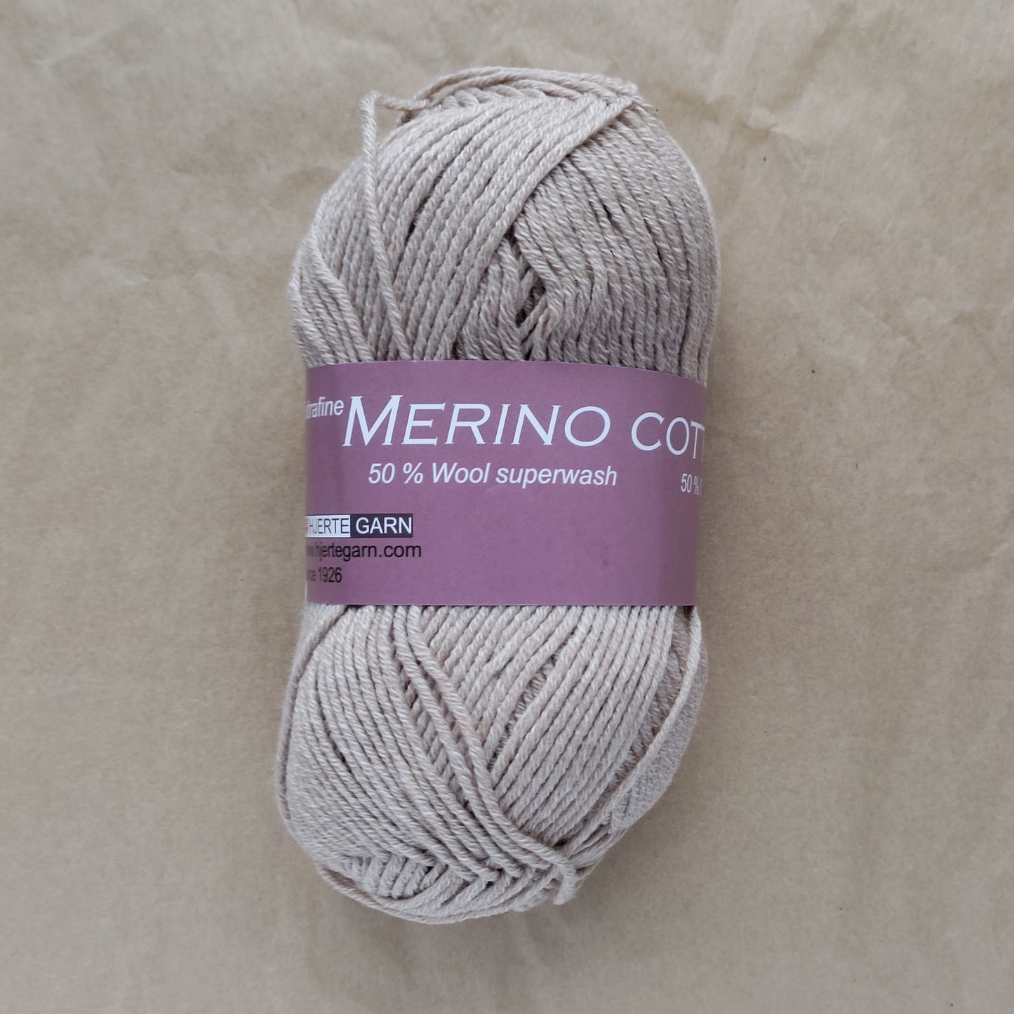Hjertegarn Merino Cotton – Slidstærkt helårsgarn i blød uld & bomuld