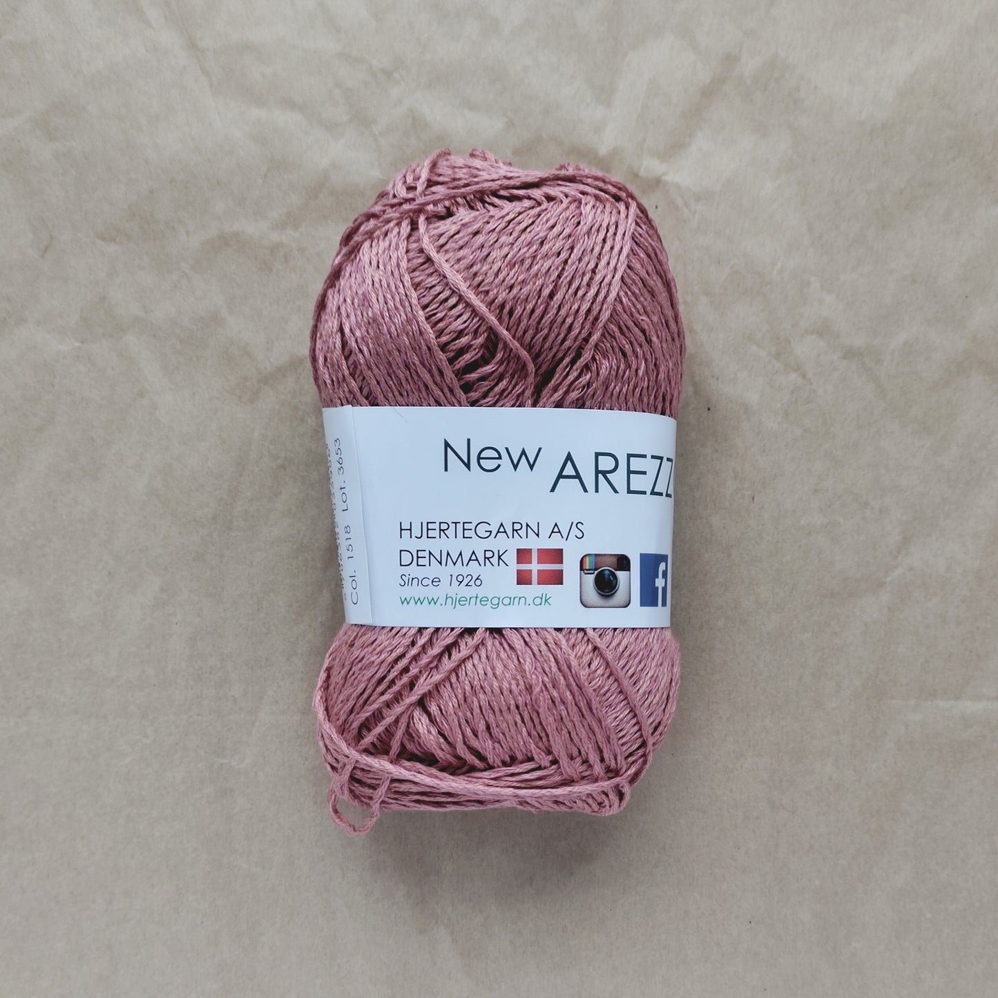 Hjertegarn New Arezzo – Kølende sommergarn i hør, bambus & bomuld