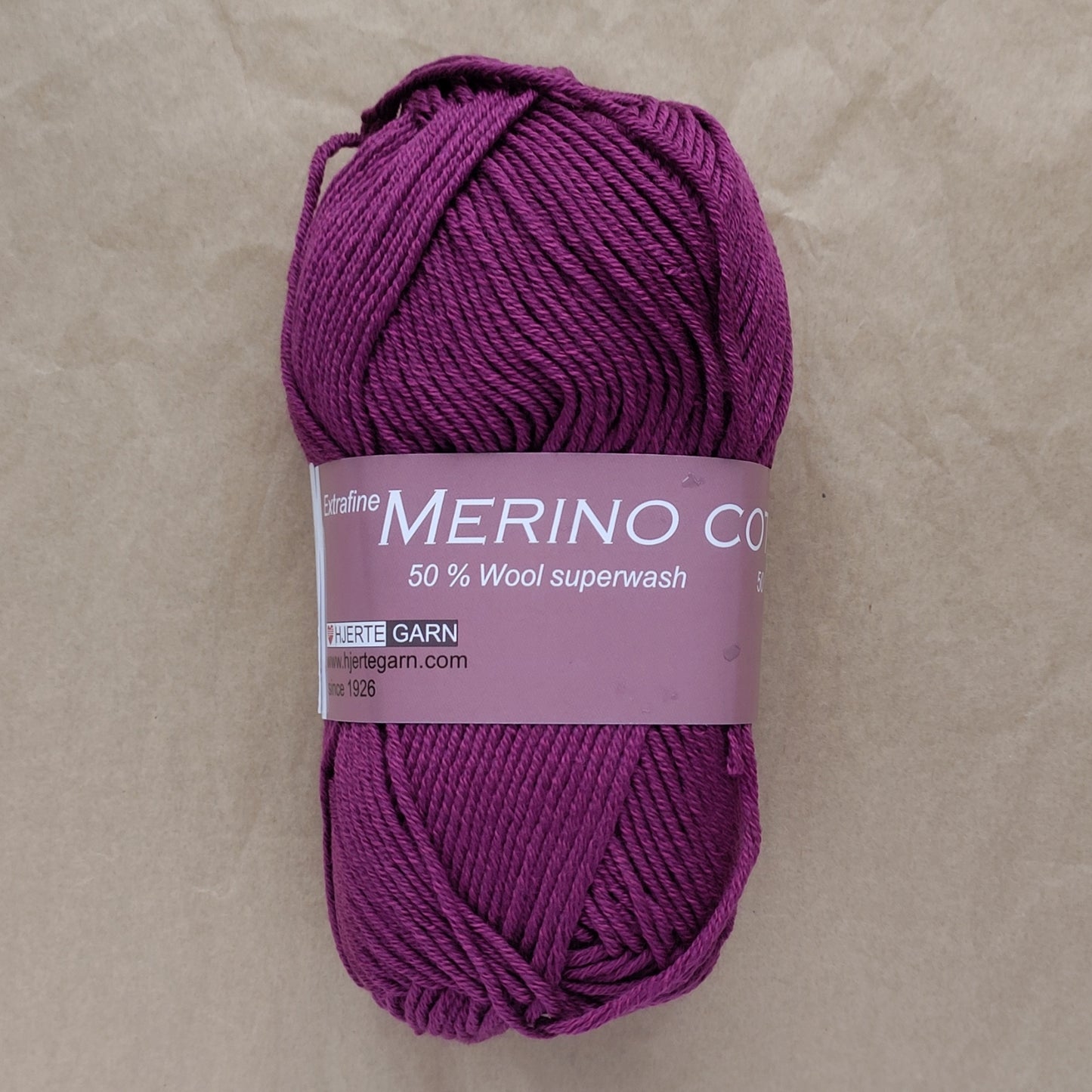 Hjertegarn Merino Cotton – Slidstærkt helårsgarn i blød uld & bomuld