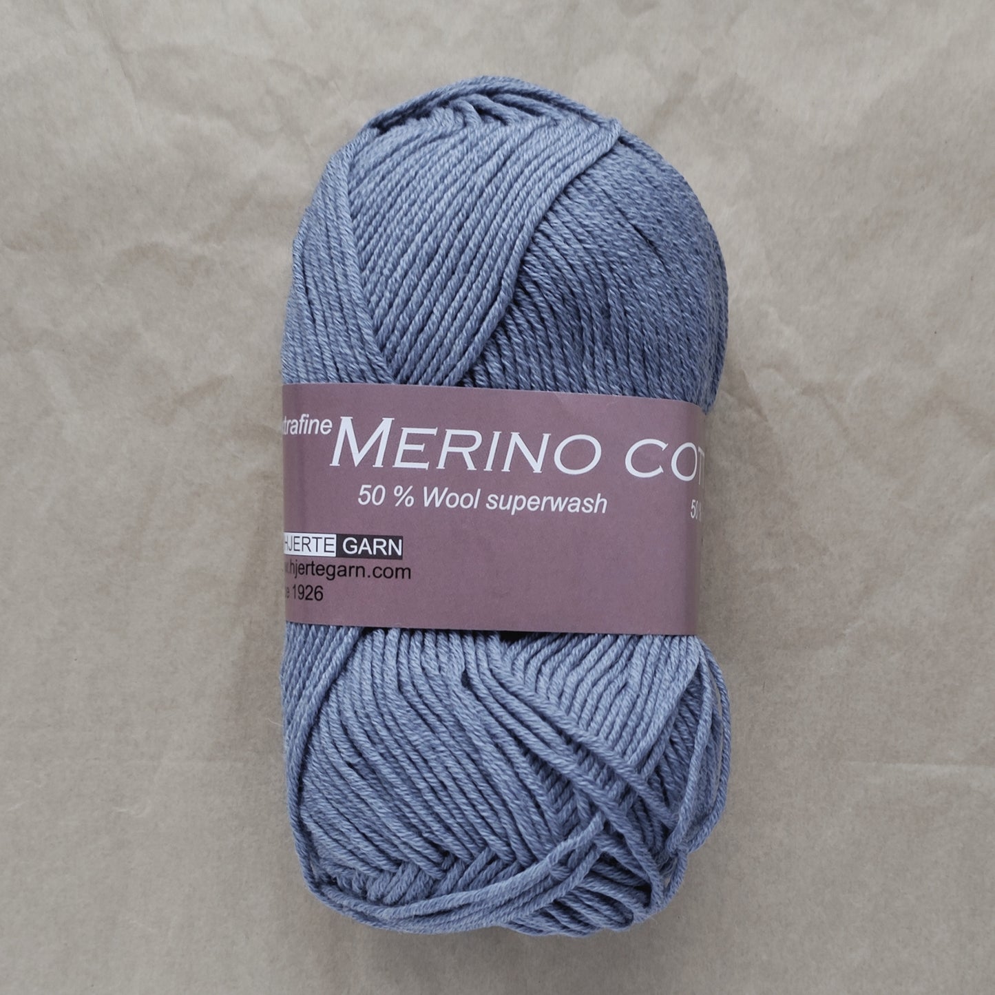 Hjertegarn Merino Cotton – Slidstærkt helårsgarn i blød uld & bomuld