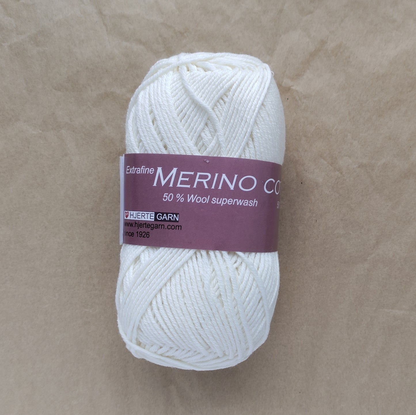 Hjertegarn Merino Cotton – Slidstærkt helårsgarn i blød uld & bomuld