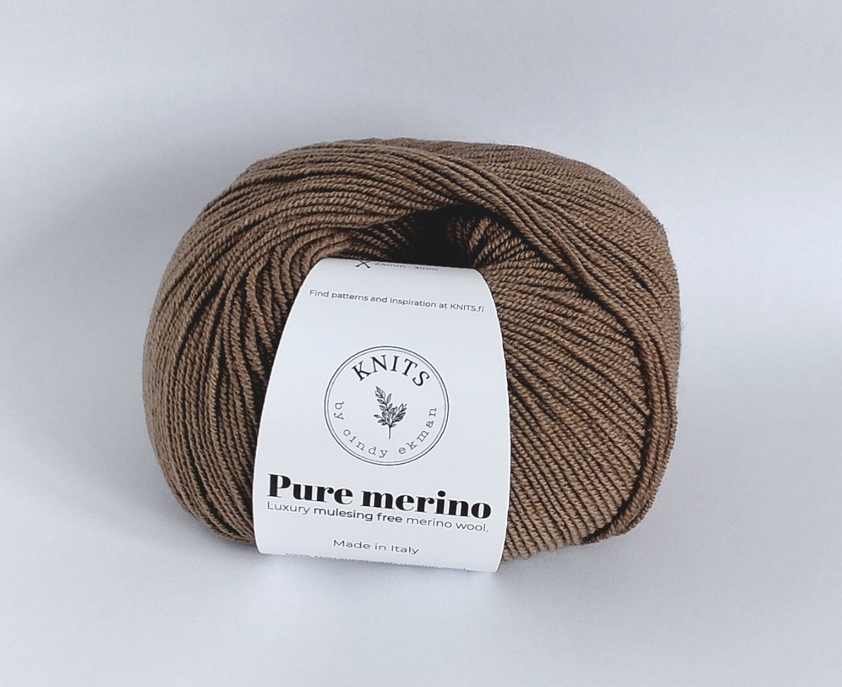 Pure Merino fra Knits by Cindy Ekman – 100% Naturlig Non-Superwash Uld
