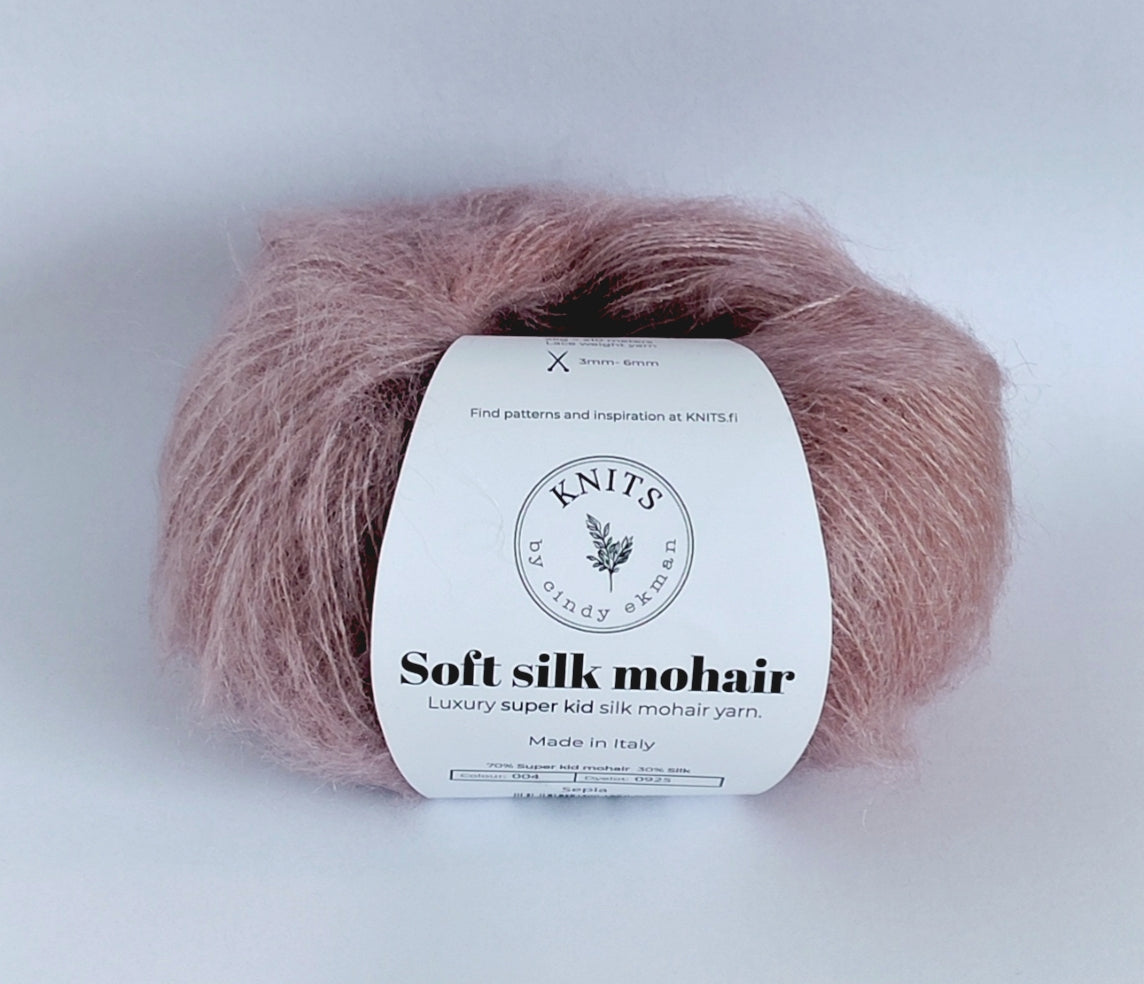 Soft Silk Mohair – Blødt & glansfuldt garn i Super Kid Mohair & Silke