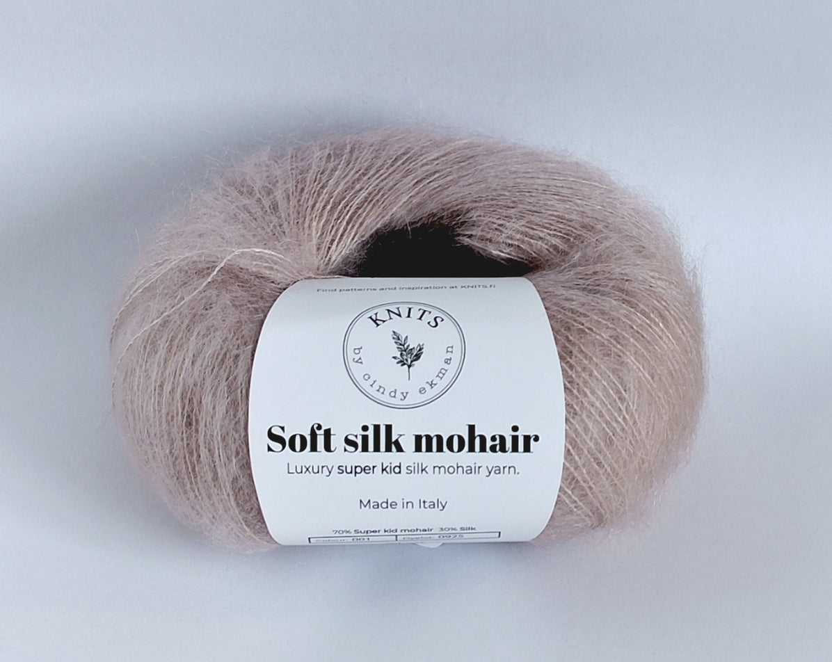 Soft Silk Mohair – Blødt & glansfuldt garn i Super Kid Mohair & Silke